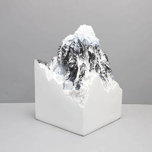 新中式树雪山11111摆件样板房电售楼部脂室书房客厅卧桌面视柜软