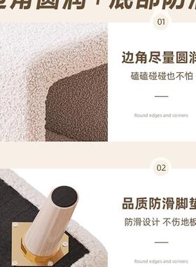 儿床头柜2025新款简约现代奶红油风小型网置物76640代架童卧室替