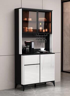 T约l轻奢餐边柜现简客厅酒a柜茶水柜厨房柜P4sc8GBD碗代柜一体靠