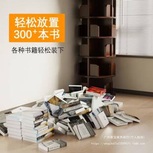实木旋转书架书柜儿童落用地阅读绘ECS本收纳架家学区生玩具置物