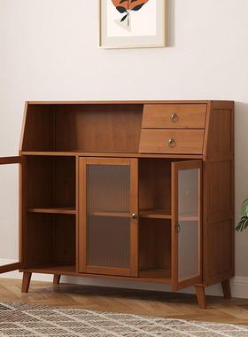 欧餐柜简约式现代客厅靠储LNI墙茶水柜边子物柜墙边置物柜厨房杂