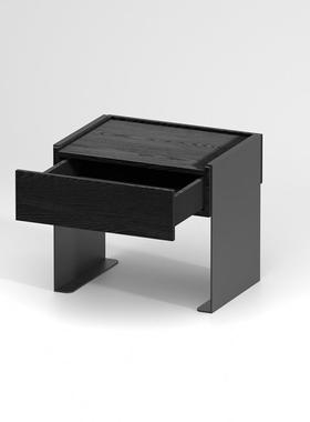 意式室极头简轻奢用铁艺38876钢板床柜现代简约储物柜卧家设计师