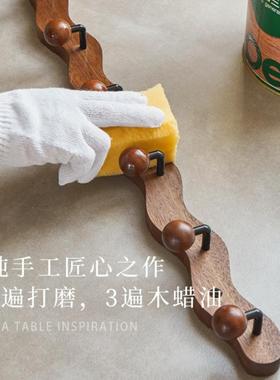 实木挂13555衣钩服进门玄关入墙户门免创意衣衣帽挂钩打孔挂衣架