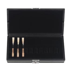 双层双簧管哨片皮盒黑色支20装收哨片盒AGI双簧哨管片纳盒子哨片