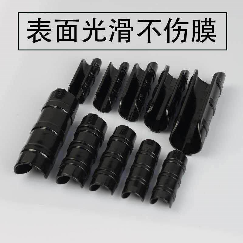 蔬菜温室大棚压膜卡塑料黑夹子卡槽卡扣卡子卡簧骨架加长加厚配件