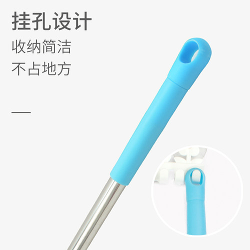 家用不锈钢柄软j毛扫把 单个简约轻便扫帚 客厅卧室地板清扫笤帚