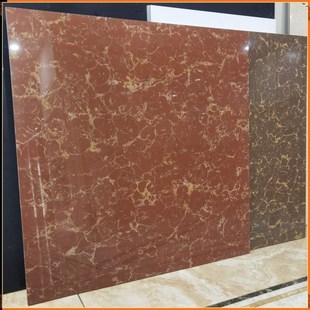 老款旧瓷砖600800枣红布拉提玻化抛光砖地板砖全瓷亮W光门头砖墙