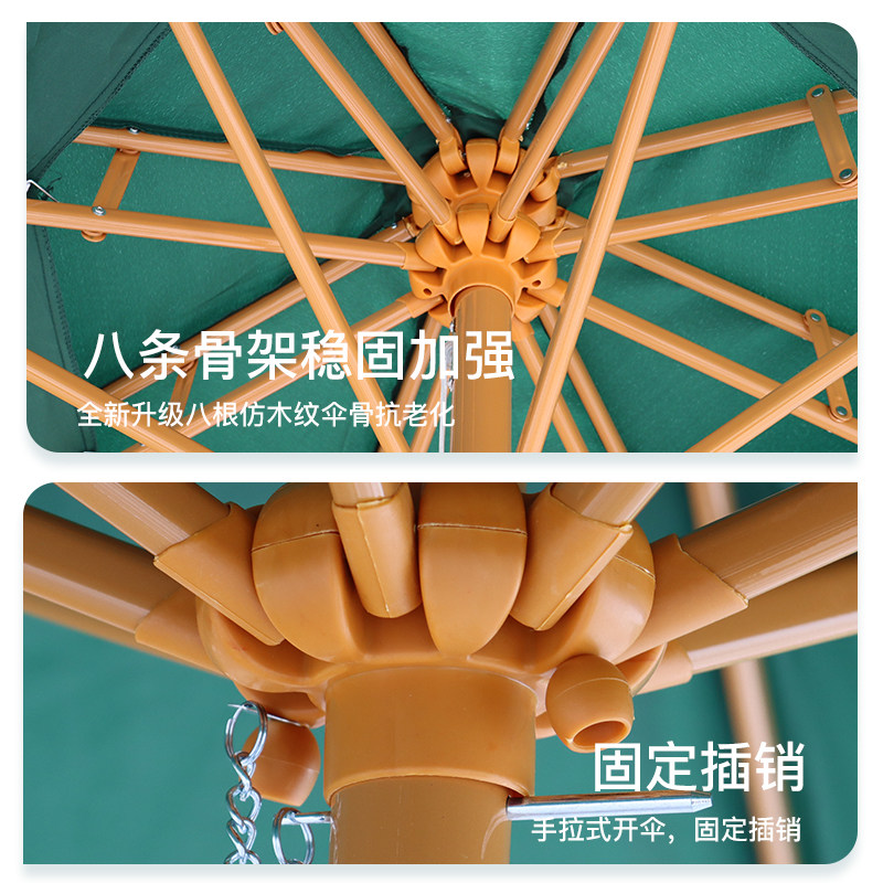 双顶遮阳b伞大伞户外摆摊做生意太阳伞庭院伞别墅花园3米中柱伞桌