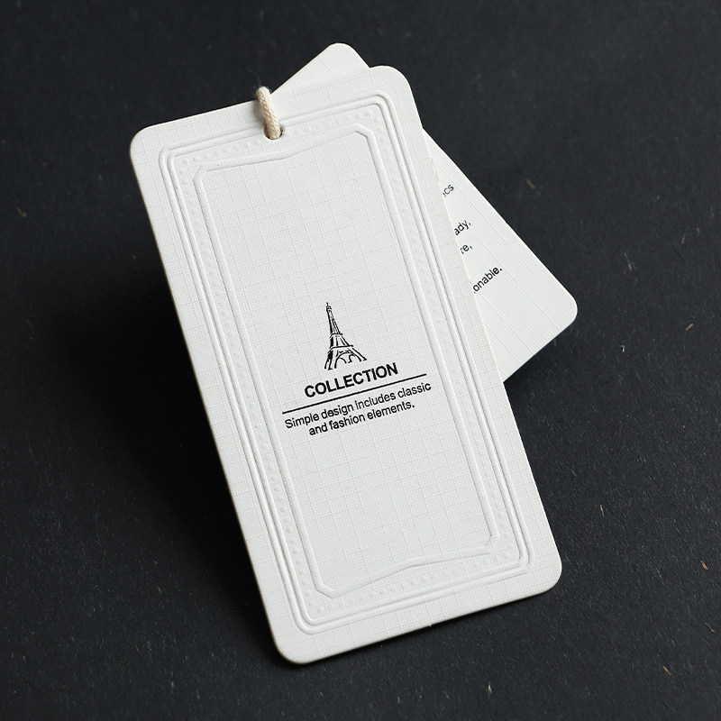 服装吊牌定制简约通用衣服标签订做女装标价签定做高档男装牌子厚