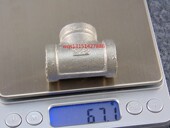 不锈钢外丝三通 内丝三通 2分3分4分6分1寸 内牙 不锈钢正三通