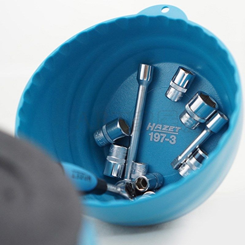 德国HAZET哈蔡特磁力碗197-3汽车零件收纳盒塑料磁性吸盘原装进口