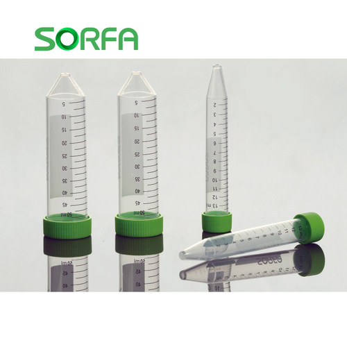 SORFA 15/50ml 塑料离心管 尖底 可立 袋装/架装 硕华