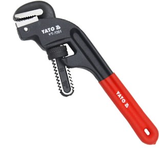 易尔拓YATO省力重型管钳偏置式水管水泵扳手快速自紧美式水管钳