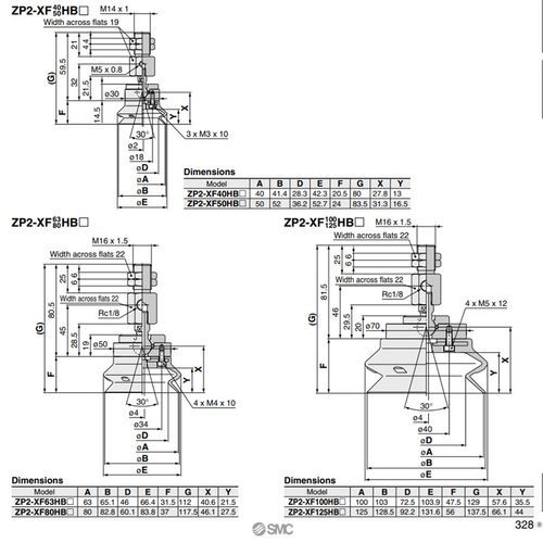 SMC型重载摇摆型吸盘 ZP2-XF32HN/40H 50H/63H/80H/100H/125HN/HS