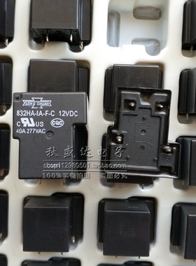 832HA-1A-F-C-12VDC40A一组常开T90全新原装台湾松川大功率继电器
