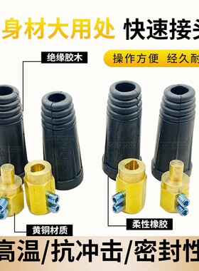 电磁吸盘快速接头起重磁铁连接器DKL35-70电缆线快速接头DKJ50-95
