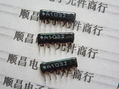 A07-103JP 排阻 7脚 103 10K 7P (一包200个)