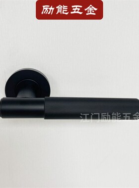 304不c锈钢室内门把手 防火门分体锁门拉手 定制横纹滚花门执手