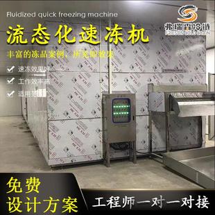 流态化水果速冻机石榴籽蓝莓流态化速冻机黄花菜苹果片速冻设备
