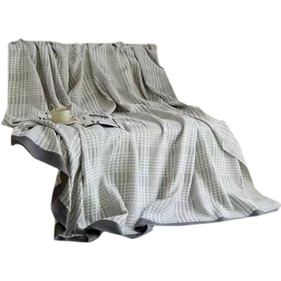 A类竹纤维盖毯毛巾被 夏季空调纱布夏K凉被防螨午睡多功能盖毯