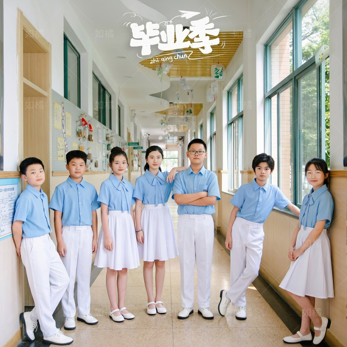 中小学生爱国朗诵合唱演出服图片