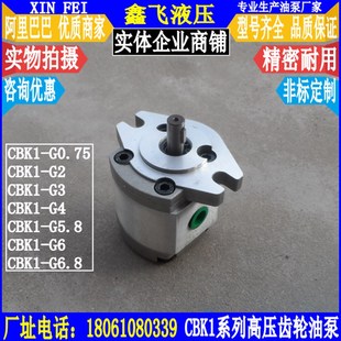 G6齿轮泵CBK1 G0.75 G5.8G6.8高压泵锯床液压油泵 CBK1