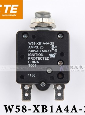 Tyco W58-XB1A4A-8A10A15A16A20A25A UL CSA原装现货热控断路器TE
