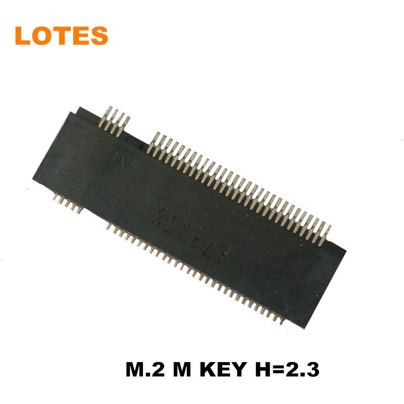 LOTES嘉泽原装M.2 NGFF 连接器M-KEY高2.3插槽APCI0146-P008A现货