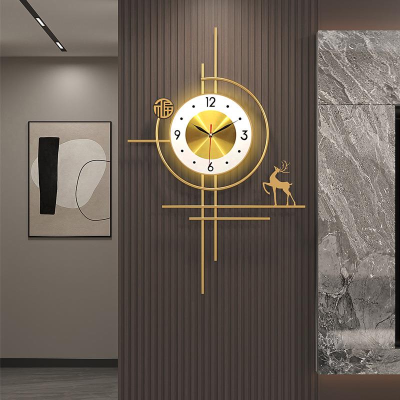 挂钟客厅2023新款时钟创意钟表艺术轻奢大气网红现代简约挂墙挂钟