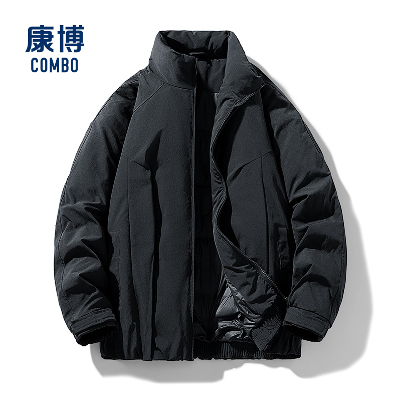 康博男士冬季简约百搭加厚羽绒服