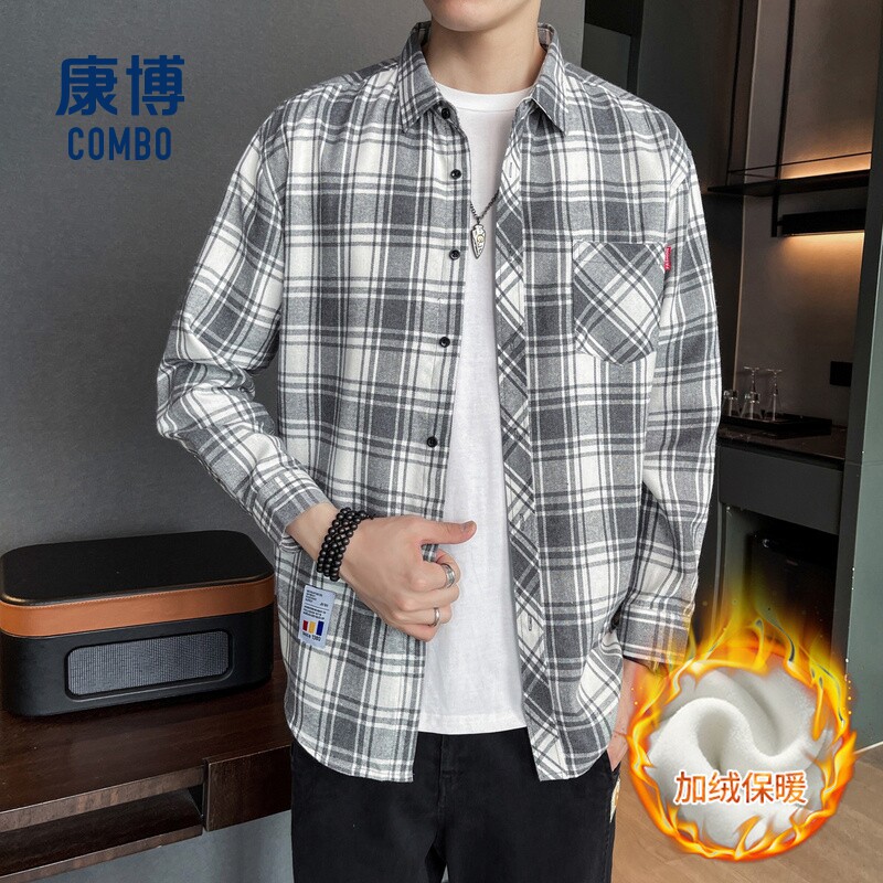 康博男士冬新款舒适百搭长袖上衣