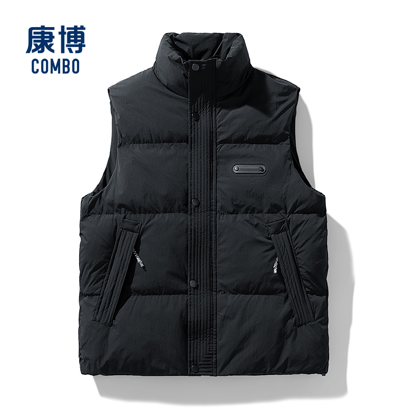 康博男冬季御寒保暖休闲羽绒马甲