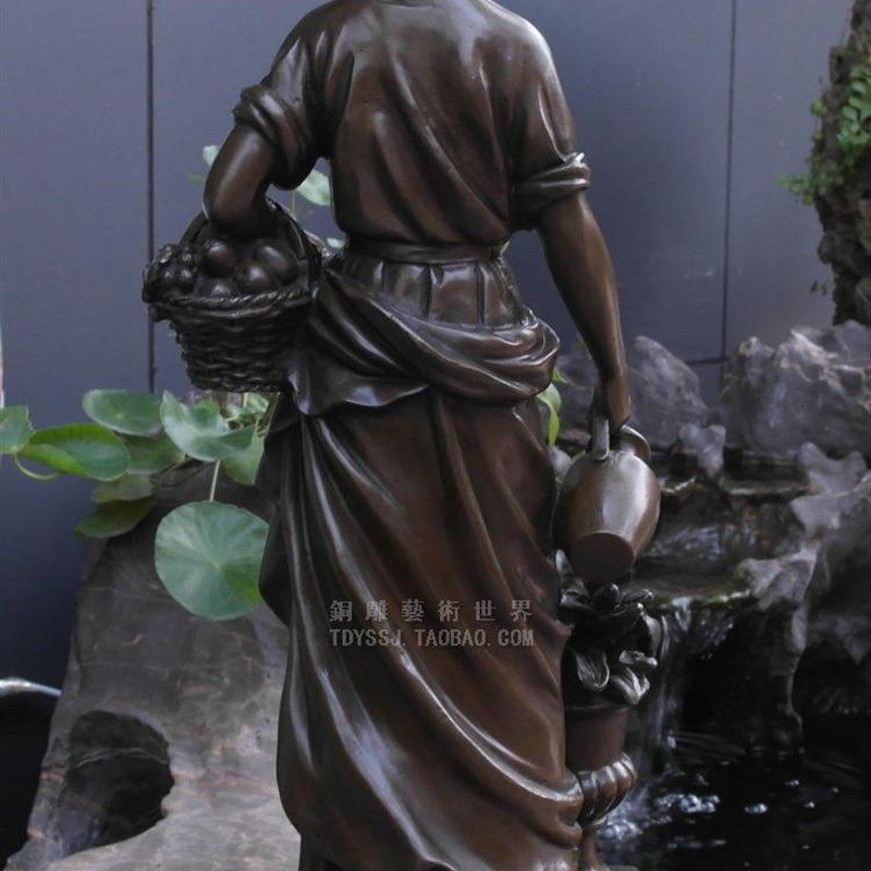 雕塑丰收女神欧j式古典铜雕塑艺术品家居装饰品铜工艺品摆件礼品