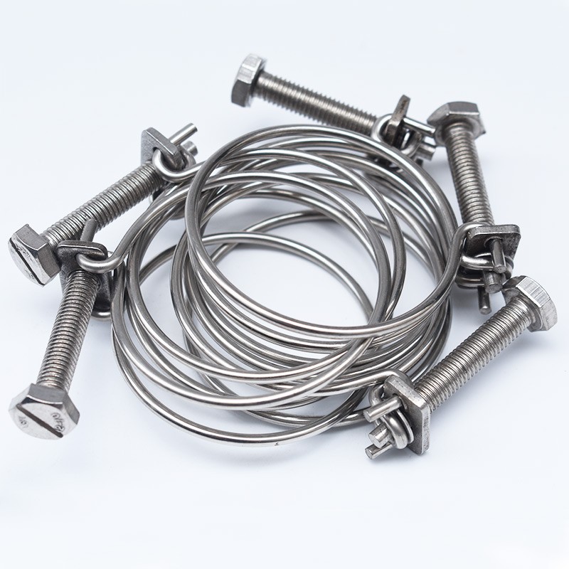 304不锈钢201钢丝箍双钢丝喉箍强力卡箍橡胶管抱箍水管通风管箍