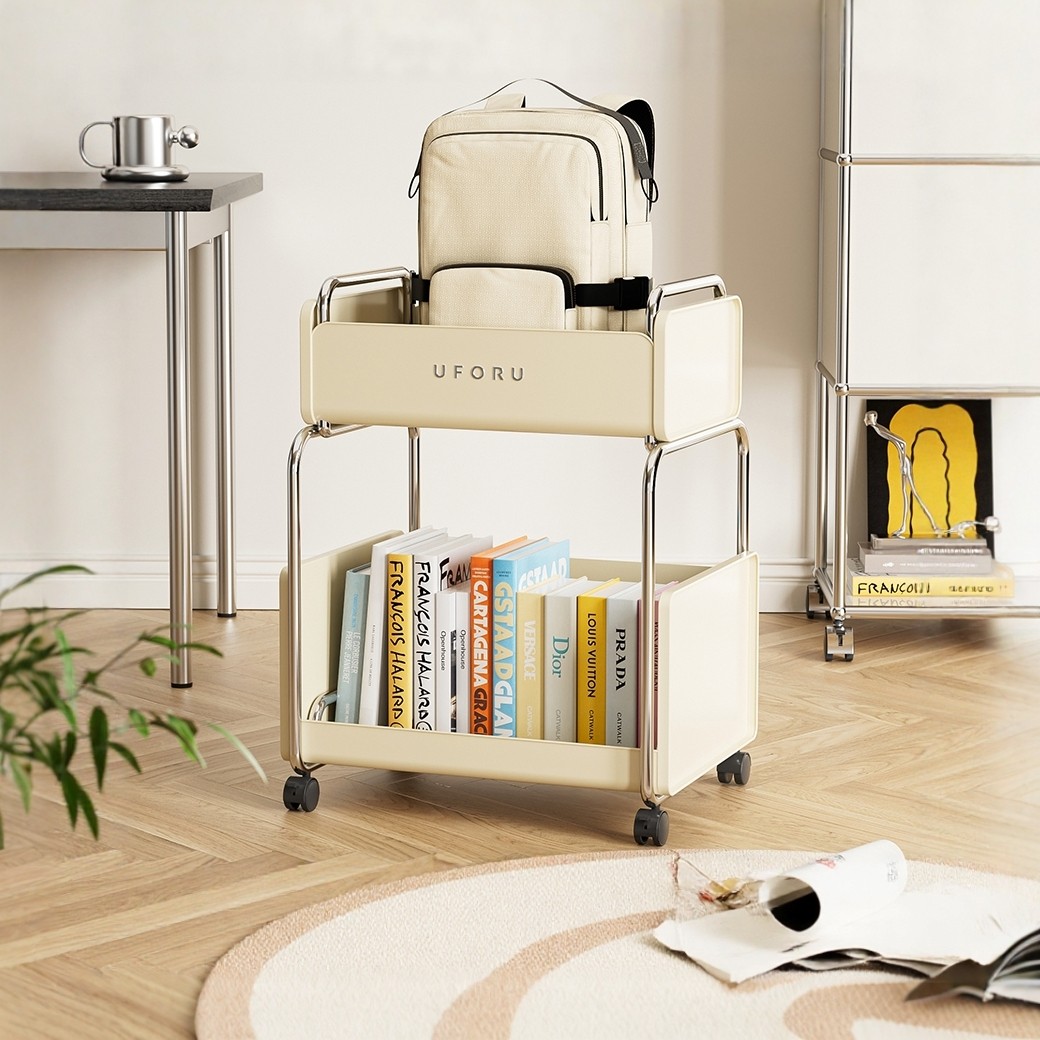 书包置物架可移动桌下书包架儿童可承重小推车书架落地放置神器,收纳整理,整理架/置物架/收纳架,淘宝优惠券,粉丝福利购,淘宝优惠卷