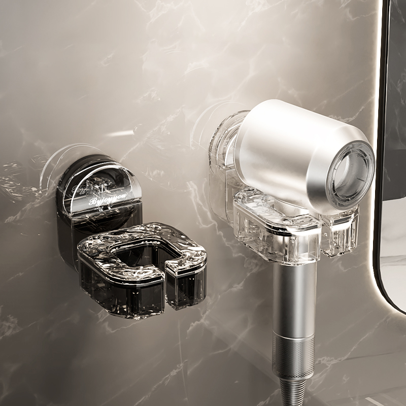 吹风机壁挂免打孔可旋转收纳吸盘