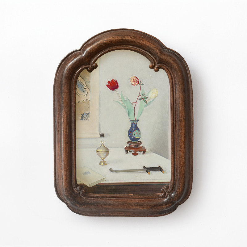 加安轻奢书房壁画小众欧式复古餐厅装饰画卧室客厅美式摆台挂画