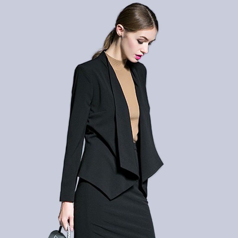 大码高级感职业春秋夏西装半身裙子套装女装2024新款小洋装两件套