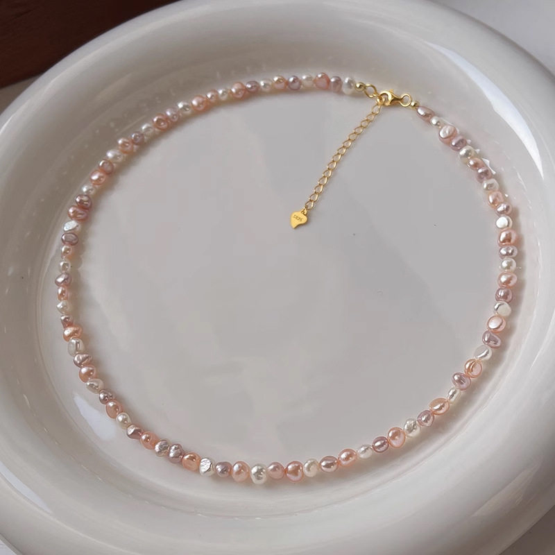 法国GVSEDUN多巴胺诸暨天然淡水巴洛克珍珠项链配饰女轻奢小众锁