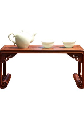 血檀红木微缩琴几小案底座精品家具摆件非洲小叶T紫檀工艺品底座