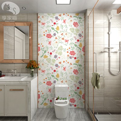 法式复古大花砖全瓷卫生间花片瓷砖浴室厕所个性墙砖餐厅植物岩板