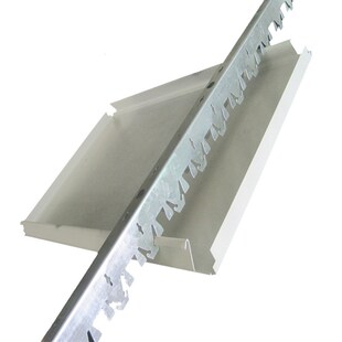 定制加气站罩棚长条防风铝条扣吊顶加油J站白色喷涂防风铝扣条吊