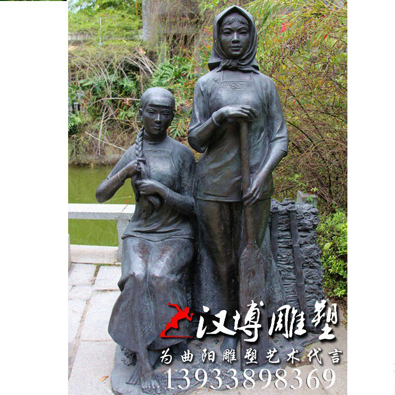 玻璃钢倒茶卖凉茶老人雕塑商业街步行H街民俗人物铜像茶叶店迎宾