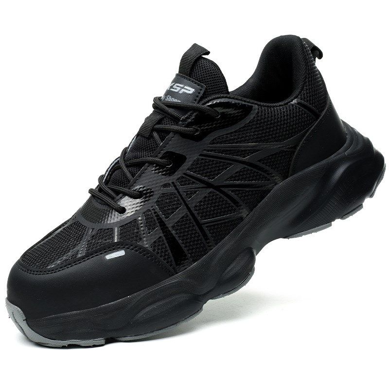 劳保鞋防砸防刺穿夏季透气轻w便防水男鞋防臭钢包头耐磨工地工作