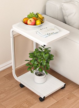沙发边几可移动置物架沙发茶几玄B关办公室简易小桌子带轮书桌方