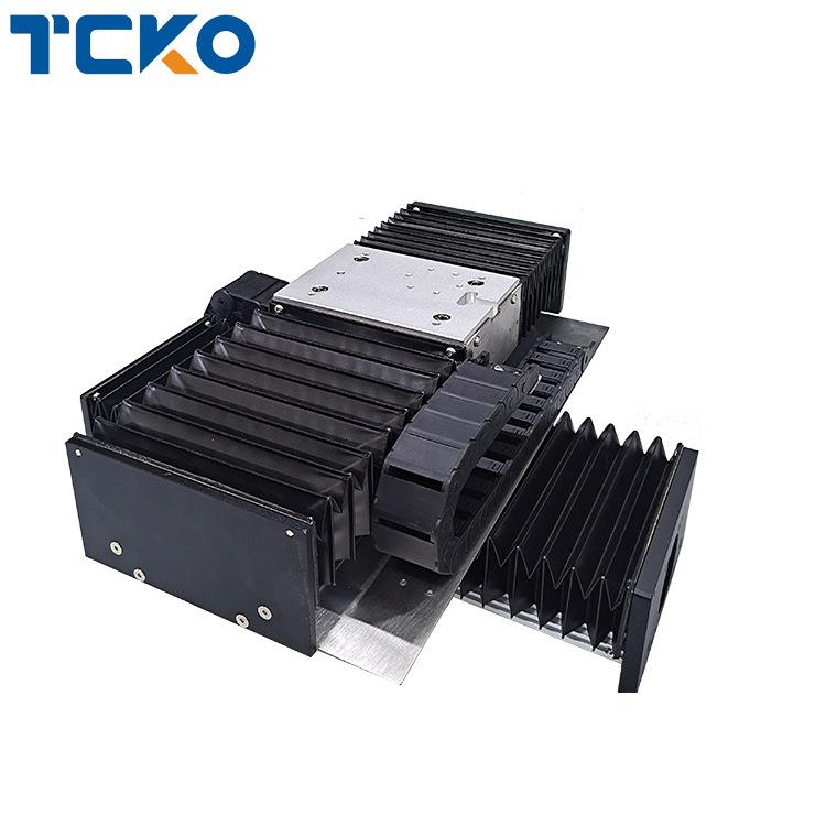 100规格风琴罩防尘直线模组高精度研磨丝杆滑台十字组合线性模组