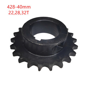 专业卡丁车竞技改装成人428链条齿轮40后轴22齿28齿32齿两件式大