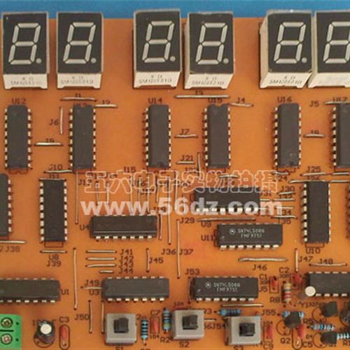 6位数字钟焊接套件数字时钟电路板制作电子技术学习散件TJ-56-134