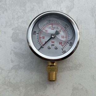 耐震压力表60bar 900psi 68mm YN601 ZG1 6mpa