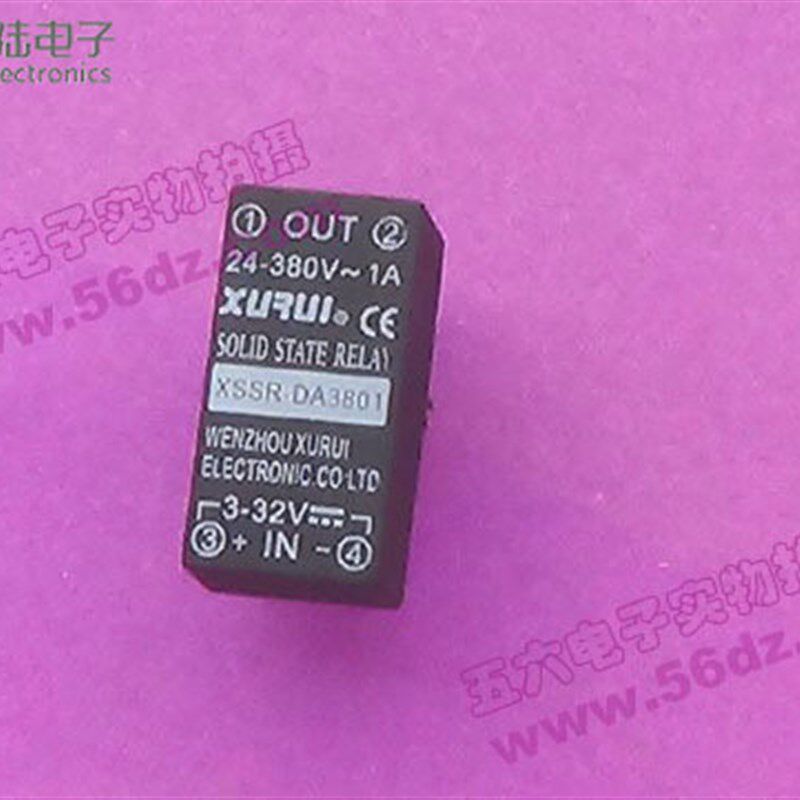 固态继电器 XSSR DA3801P4 输入直流 3-32V 输出交流24-380V